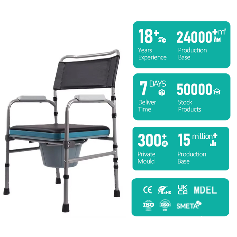 Designed for Have Difficulty in Moving Elder 350lbs Bearing Anti-slip Superior Quality Aluminium Alloy Simple Commode Chair1 Designed for Have Difficulty in Moving Elder 350lbs Bearing Anti-slip Superior Quality Aluminium Alloy Simple Commode Chair1