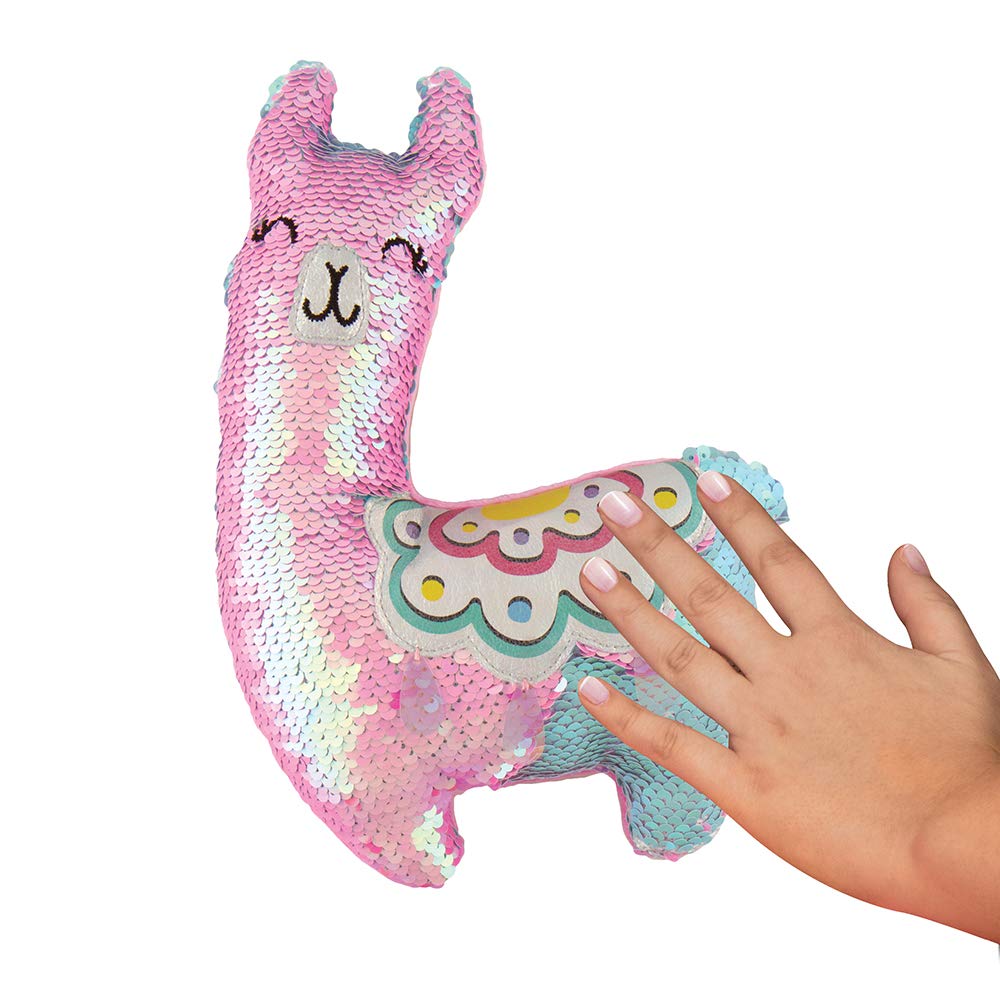 Llama Sequin Plush Pillow 1 Llama Sequin Plush Pillow 1