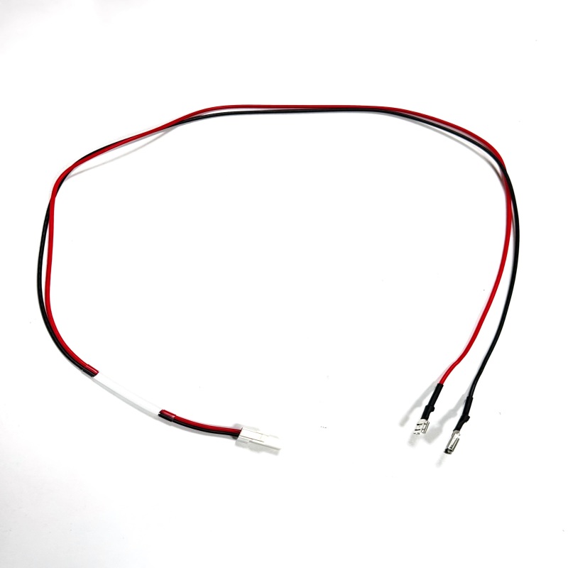 Custom 2Pin Power Cable with Mixed Spade Terminals Custom 2Pin Power Cable with Mixed Spade Terminals