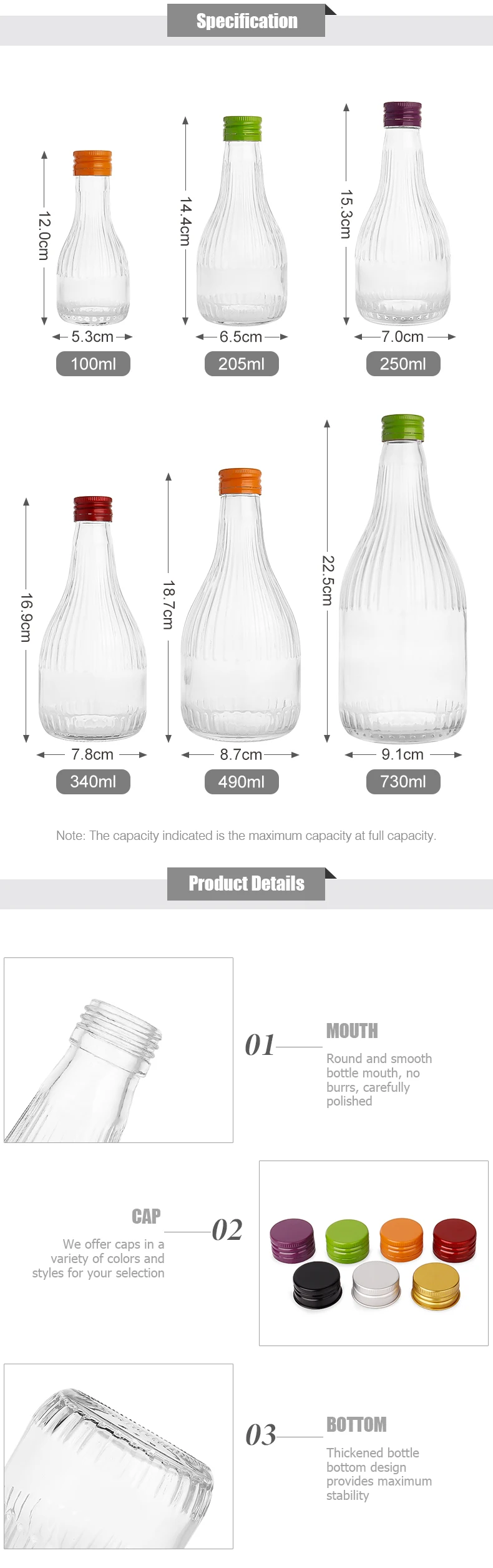 Big Belly Glass Bottle Big Belly Glass Bottle