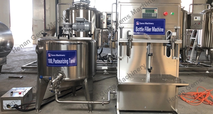 Milk Pasteurizer Bottle Filler Machine