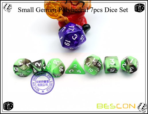 Kleine Gemini Polyhedral 7pcs Würfel Set-3 Small Gemini Polyhedral 7pcs Dice Set-3