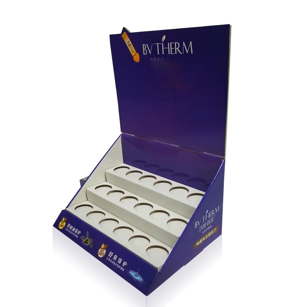 Scatola di visualizzazione di rossetto ondulato viola di alta qualità High Quality Purple Corrugated Lipstick Display Box