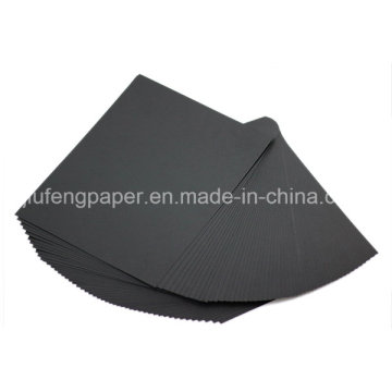 famous raw wood pulp 180g black cardboard china manufacturer