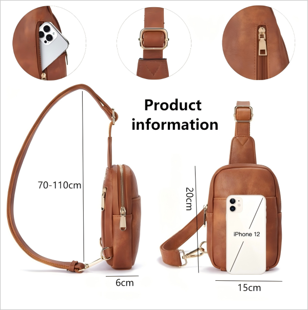 Trendy Single Shoulder Crossbody Bag with Zipper Trendy Single Shoulder Crossbody Bag with Zipper