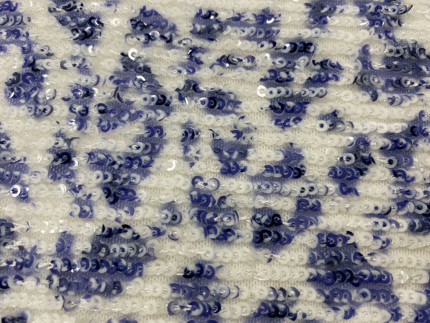 Sequins Printed Embroidery Fabric