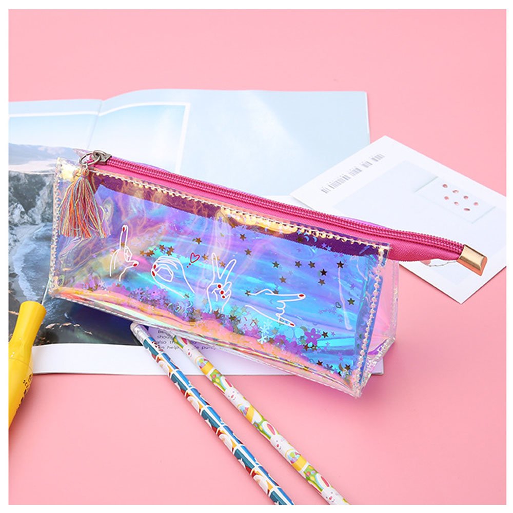 Laser Multifunction Transparent Pencil Case 2 Laser Multifunction Transparent Pencil Case 2