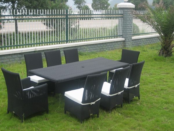 9PCS Classic Garden Wicker Chair Dining Set 9PCS Classic Garden Wicker Chair Dining Set