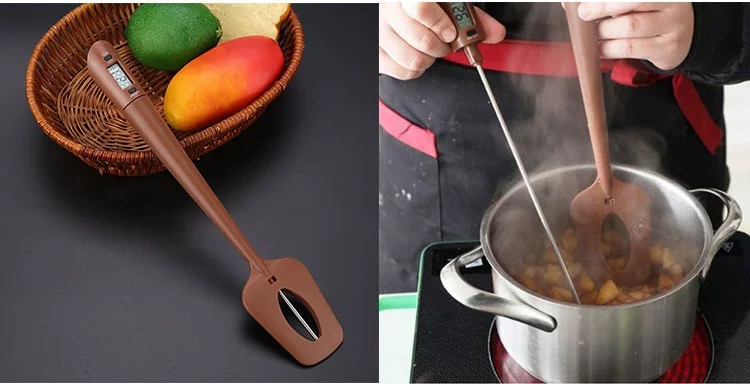 Silicone Cooking Spatula Instant Read Digital Thermometer for Candy Silicone Cooking Spatula Instant Read Digital Thermometer for Candy
