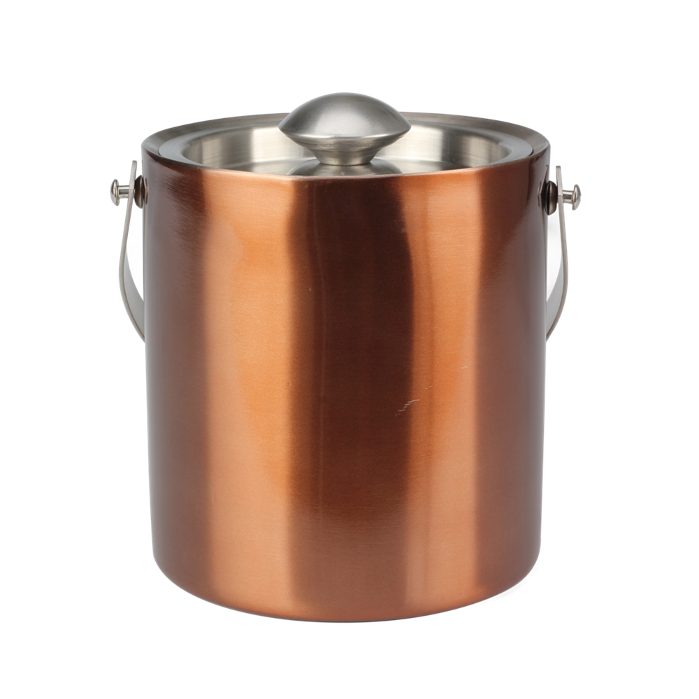 Copper Double Wall Stainless Steel Ice Bucket