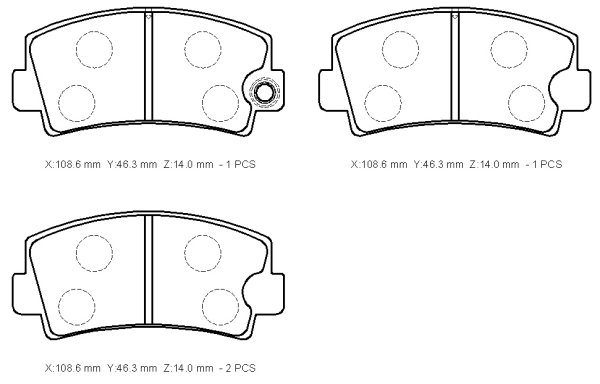 mazda brake pads 