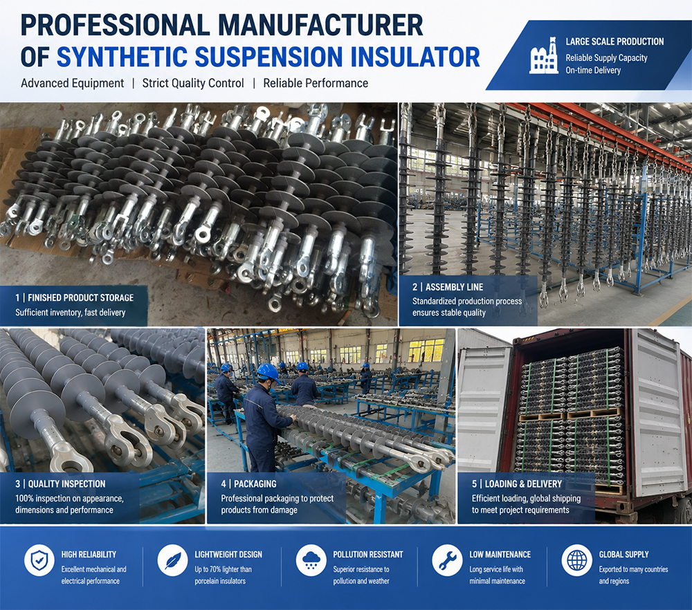 Synthetic Suspension Insulator production Synthetic Suspension Insulator production