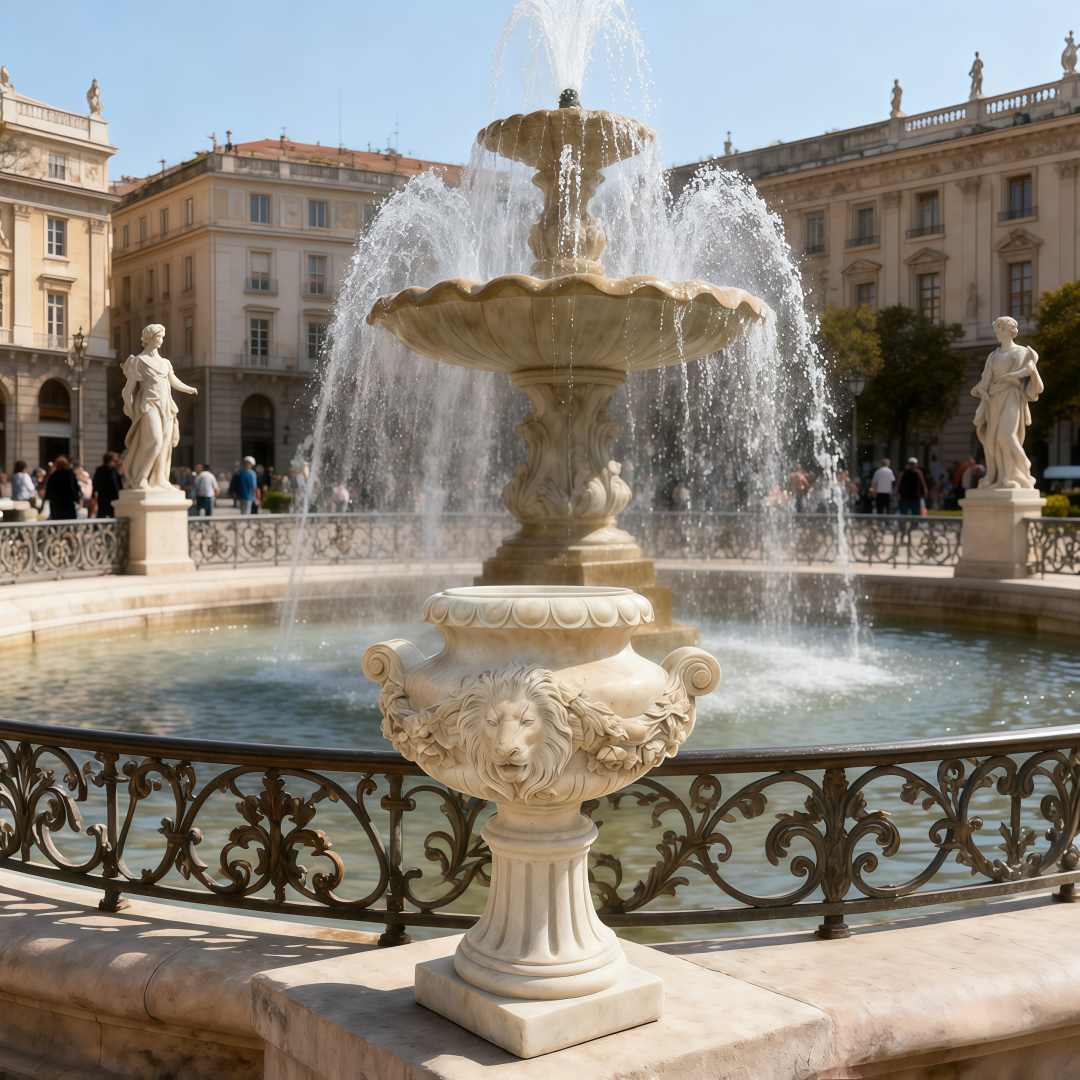 Square Plinth Acanthus Planter BRMF5830-6 Square Plinth Acanthus Planter BRMF5830-6