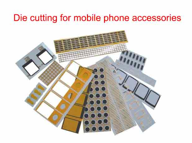 Aplicación de máquina troqueladora de cama plana Accesorios para teléfonos móviles Flatbed Die Cutting Machine Application Mobile Phone Accessories