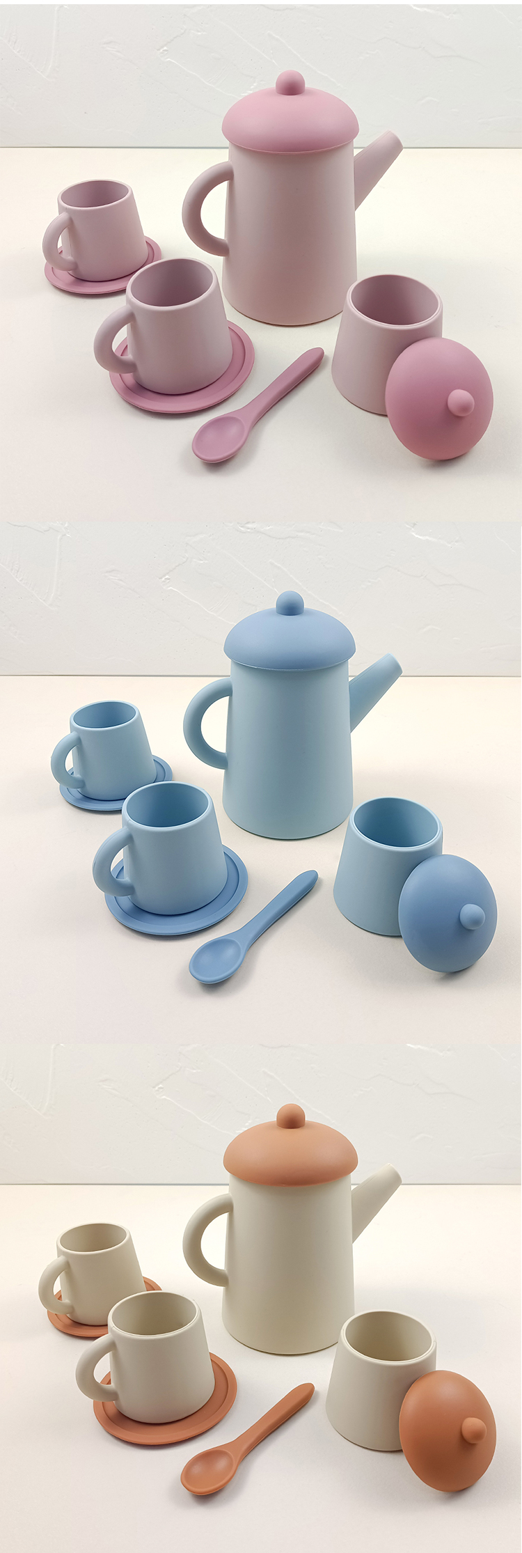 silicone tea set toys MFZ-G007 silicone tea set toys MFZ-G007