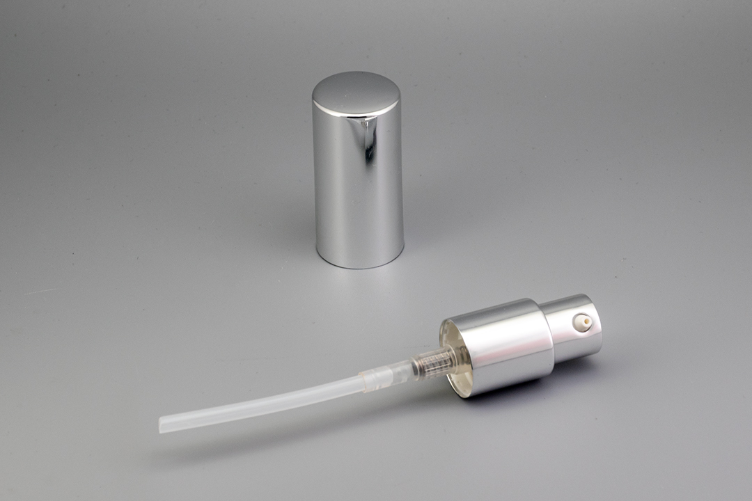 18/410 Shiny Silver Treatment Pump with Aluminum Overcap 18/410 Shiny Silver Treatment Pump with Aluminum Overcap
