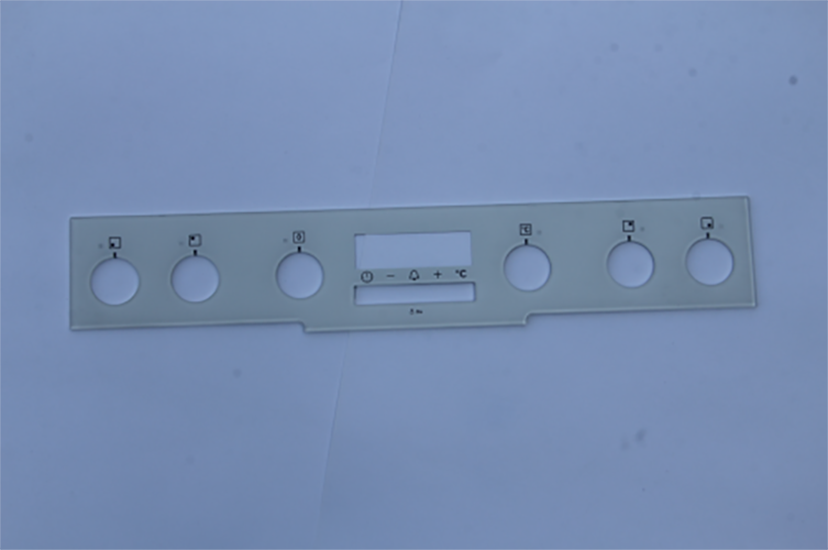 White Oven Control Panel Glass