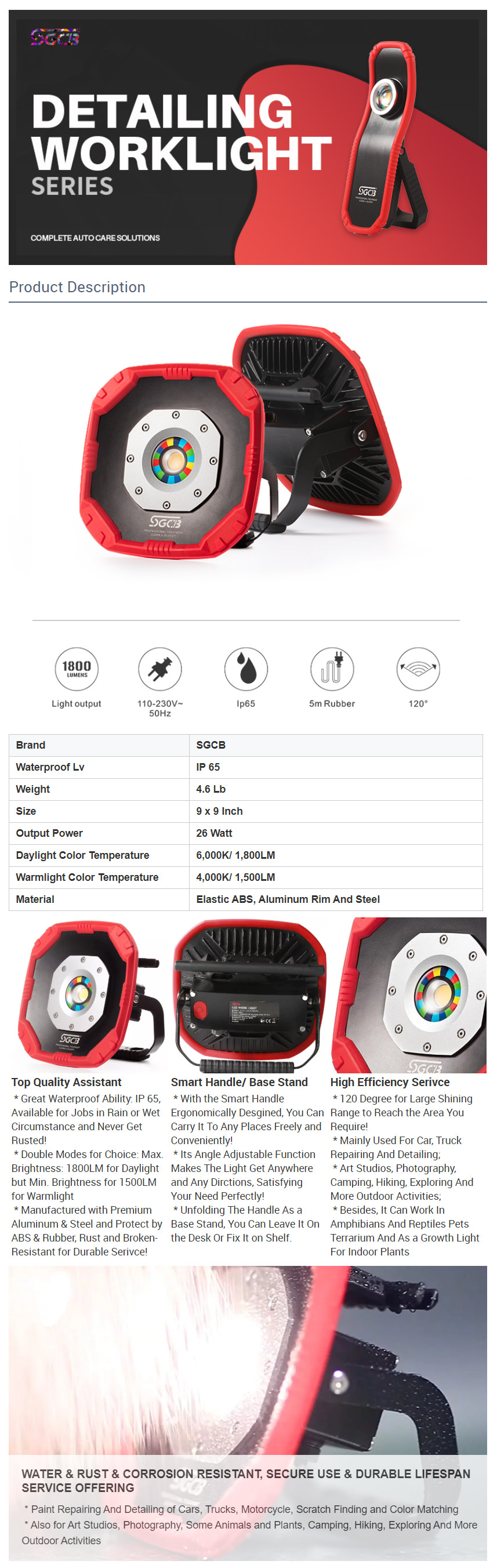worklight de inspeção do carro car inspection worklight