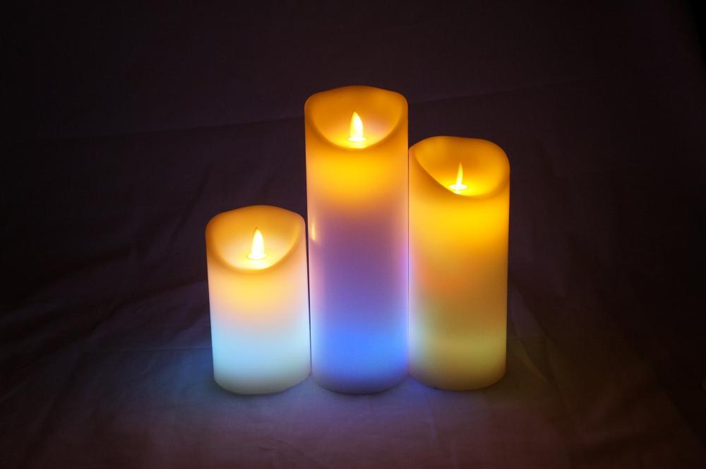 перезаряжаемая светодиодная свеча rechargeable led pillar candle