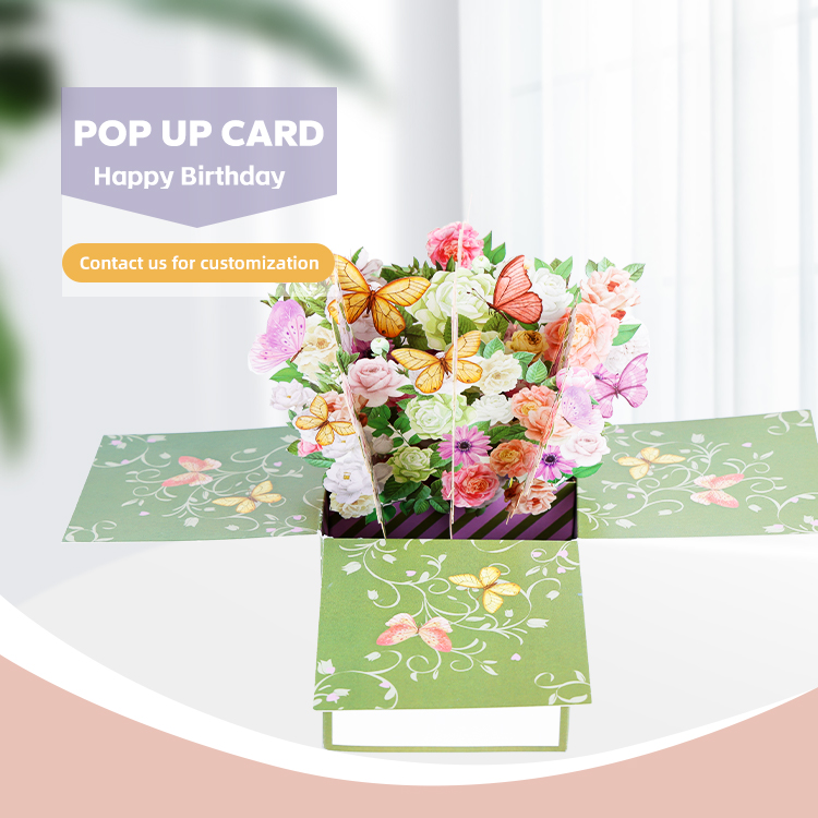Greeting Card with 3D Flowers Greeting Card with 3D Flowers
