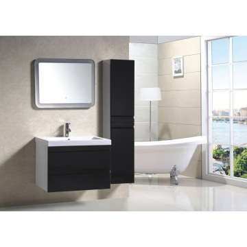 China New Fashion Pvc Schwarz Auf Wand Badezimmer Vanity Cabinet