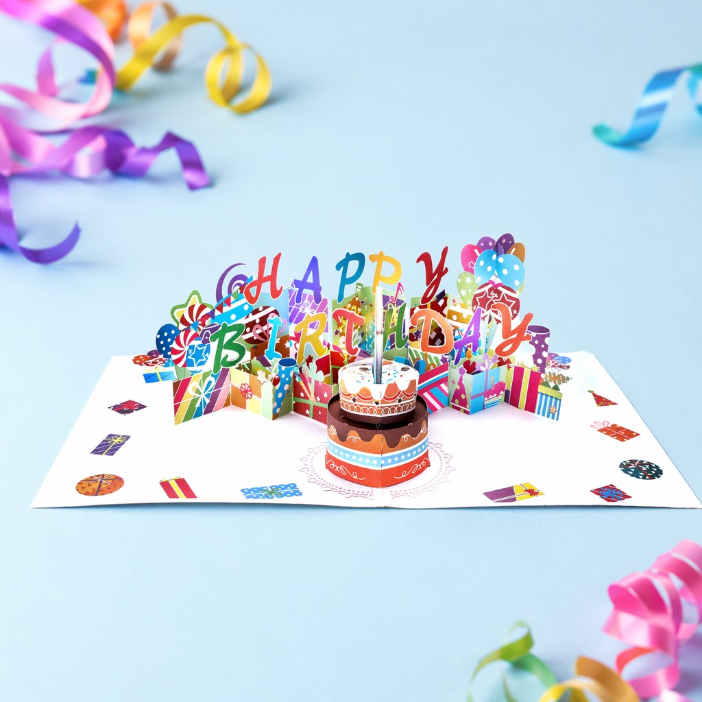 Blow out Candle Cake Card Blow out Candle Cake Card