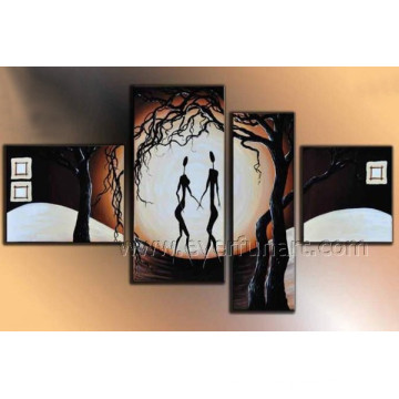 100 Handmade Abstract Sexy African Woman Oil Painting For Decor