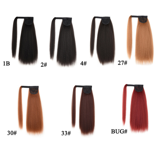 Kinky Straight Wrap Around Hairpiece Synthetic Ponytails Supplier, Supply Various Kinky Straight Wrap Around Hairpiece Synthetic Ponytails of High Quality