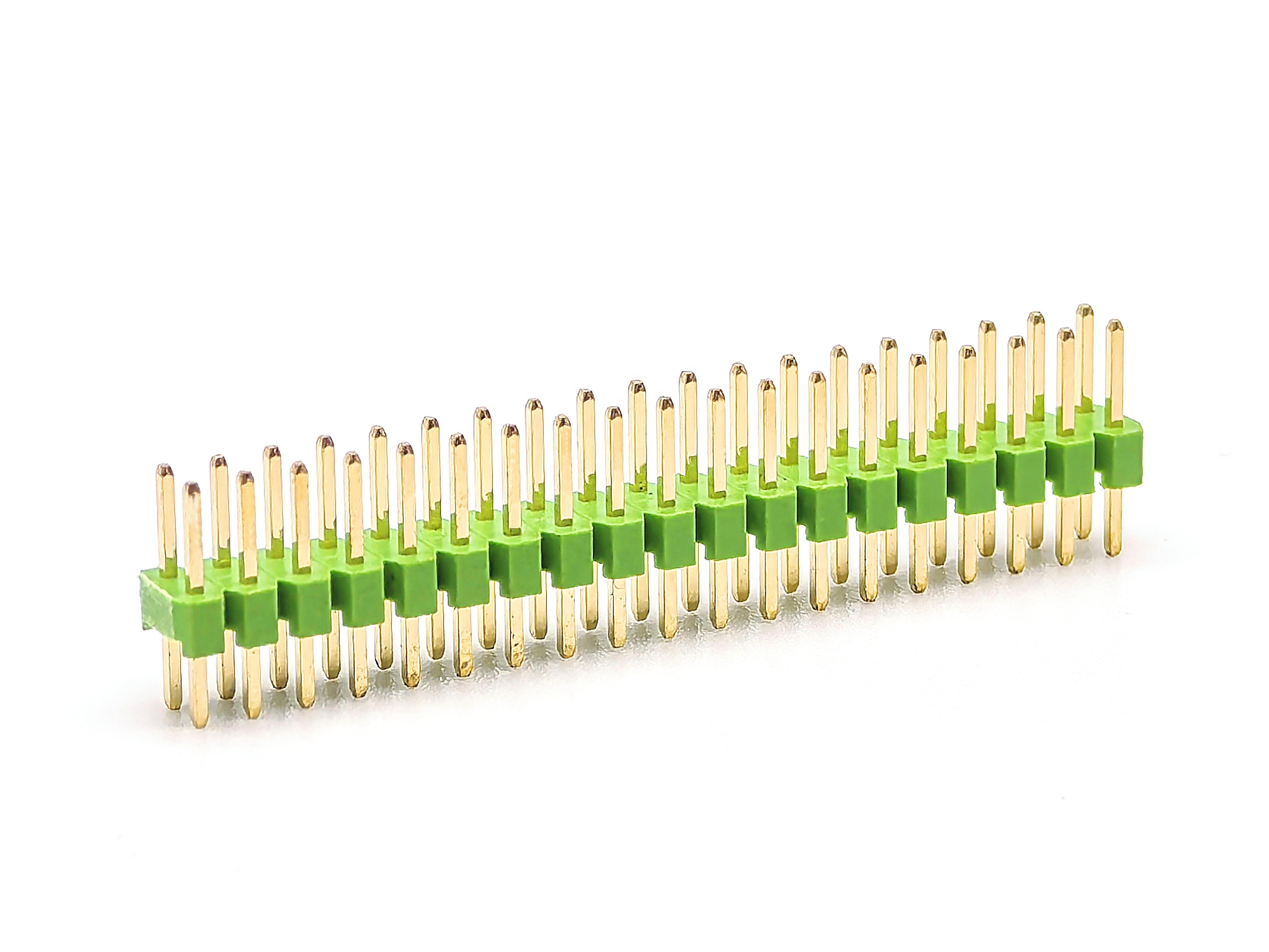 2.0mm Pitch Pin Header Connector Dual Row Straight SQ0.5mm H:2.0mm 2*19P Green 2.0mm Pitch Pin Header Connector Dual Row Straight SQ0.5mm H:2.0mm 2*19P Green