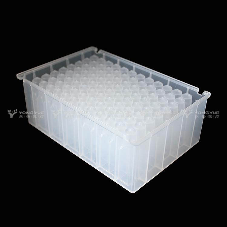 2 2ml 96 Square Well Plate Conical Bottom