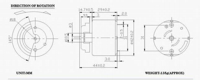 Motore a vibrazione 18v 18v vibratation motor