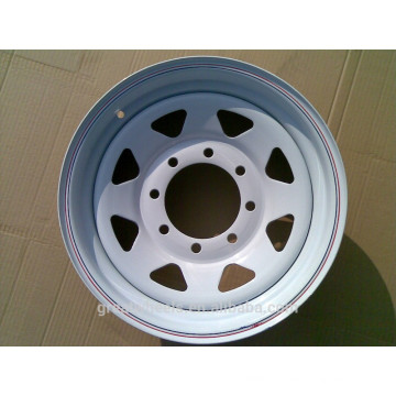 White Painting Steel Wheel 5x114 3 Trailer Rim China Manufacturer