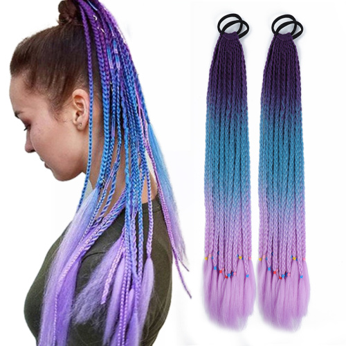Alileader Long Box Crochet Synthetic Hairpiece Ombre Braiding Hair Extensions Braid Ponytail With Hair Rubber Bands Supplier, Supply Various Alileader Long Box Crochet Synthetic Hairpiece Ombre Braiding Hair Extensions Braid Ponytail With Hair Rubber Bands of High Quality