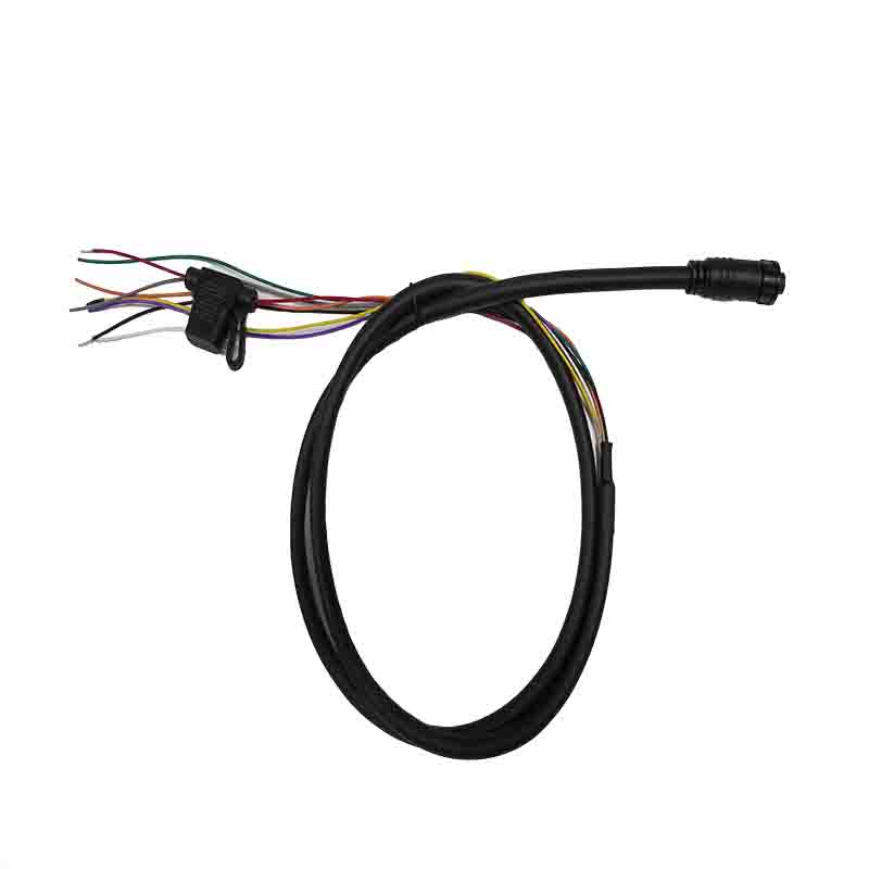M11 8Pin Waterproof Female Connector to Open Bare Wire Cable M11 8Pin Waterproof Female Connector to Open Bare Wire Cable