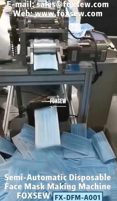 Máquina para hacer mascarillas desechables semiautomáticas Semi-Automatic Disposable Face Mask Making Machine