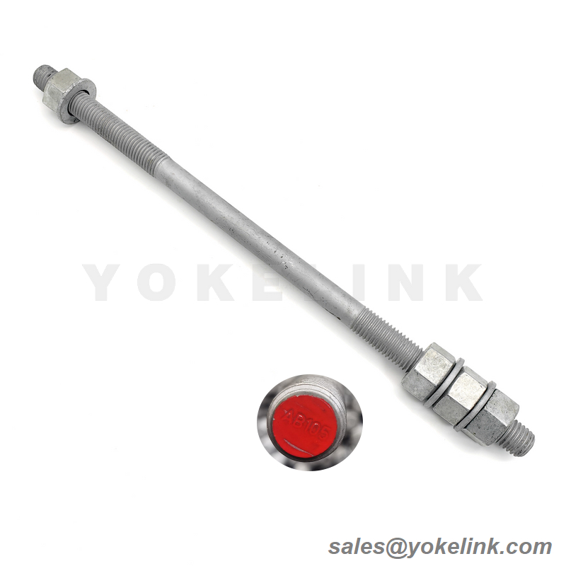 ASTM F1554 Grade 105 Anchor Bolt with Nut and Washer ASTM F1554 Grade 105 Anchor Bolt with Nut and Washer