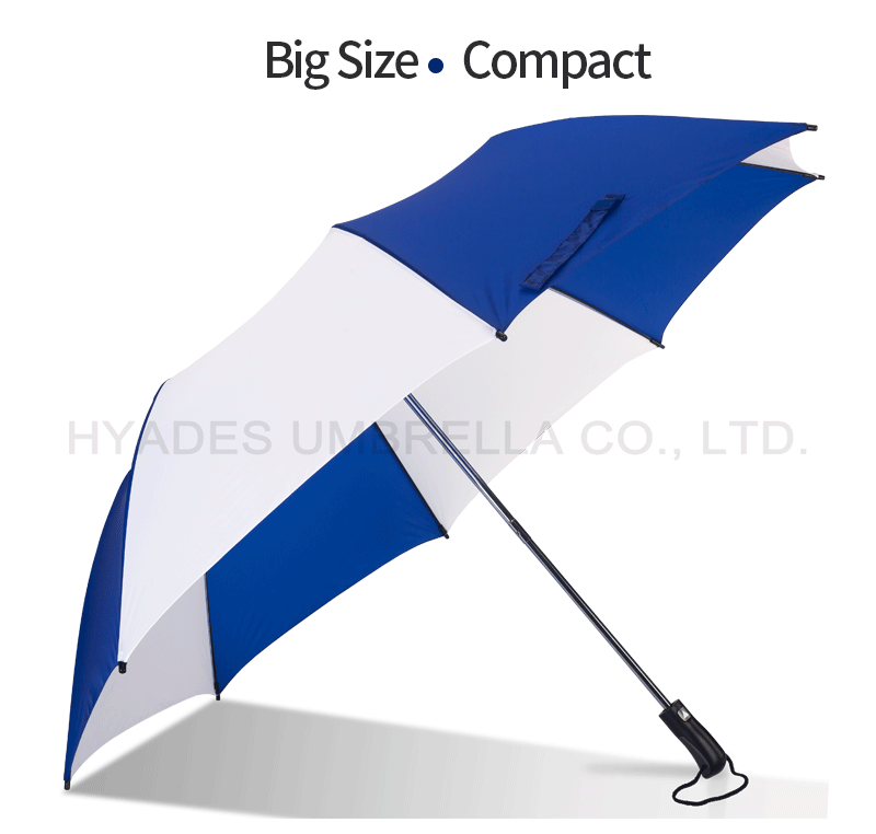 parapluie de golf bleu et blanc golf umbrella blue and white
