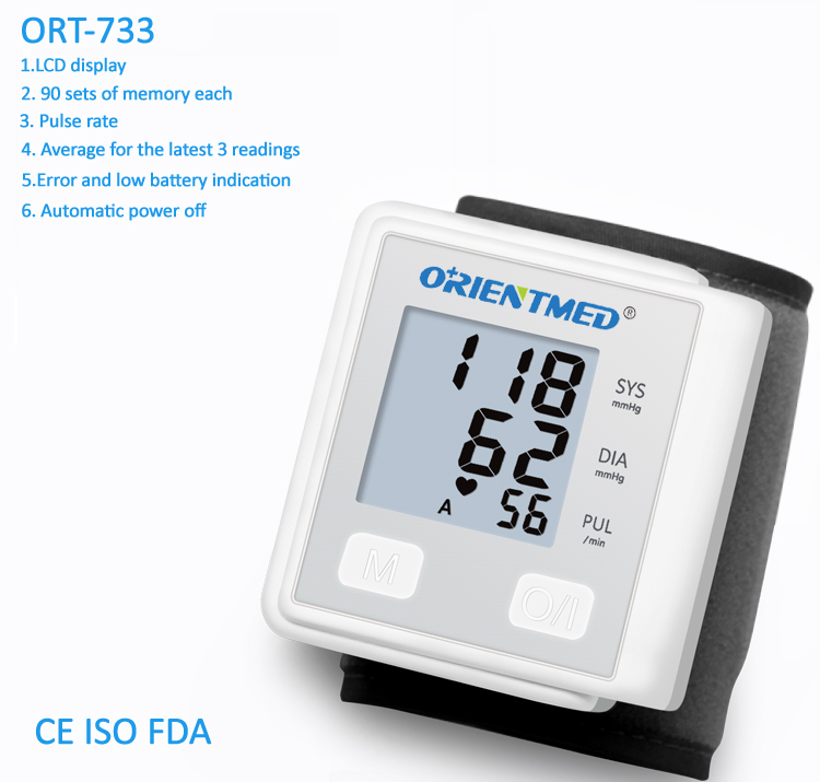 ORT733-bilek-kan basıncı monitör ORT733-wrist-blood-pressure-monitor
