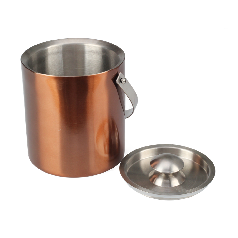 Copper Ice Bucket With Lid