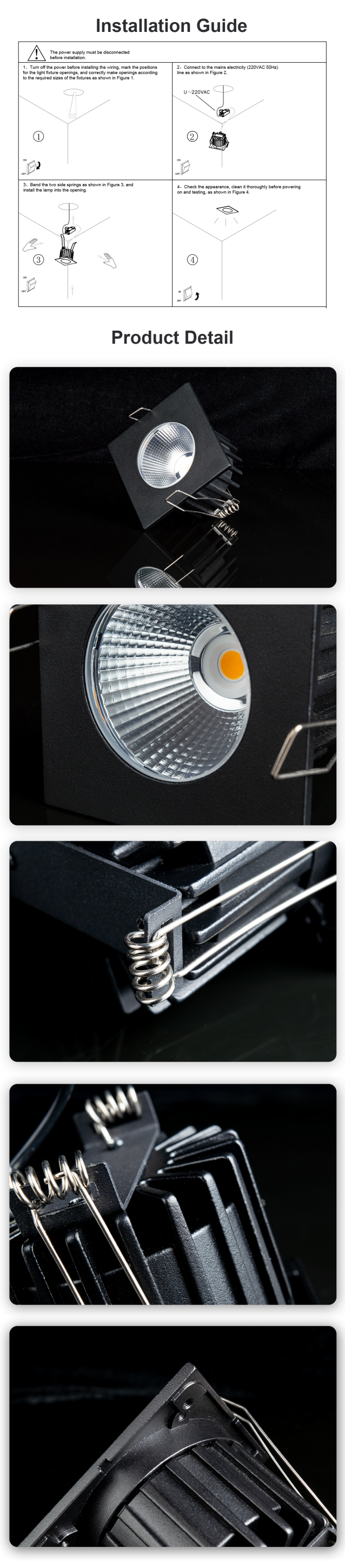 waterproof ip65 square led downlight waterproof ip65 square led downlight