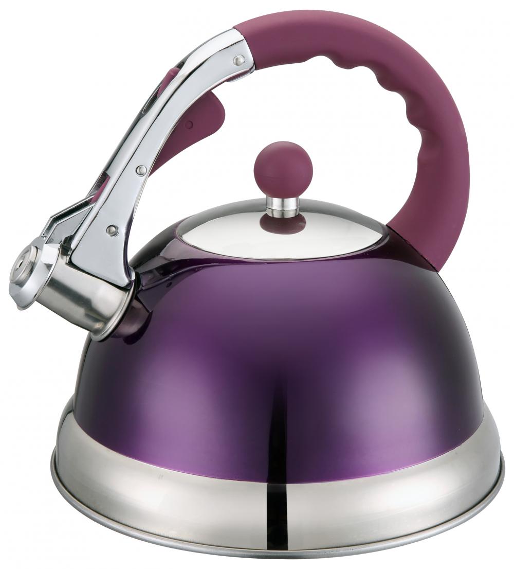 Bouilloire sifflante à poignée violette Purple Handle Whistling Kettle