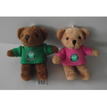 Couples teddy bear standing boutique key chain