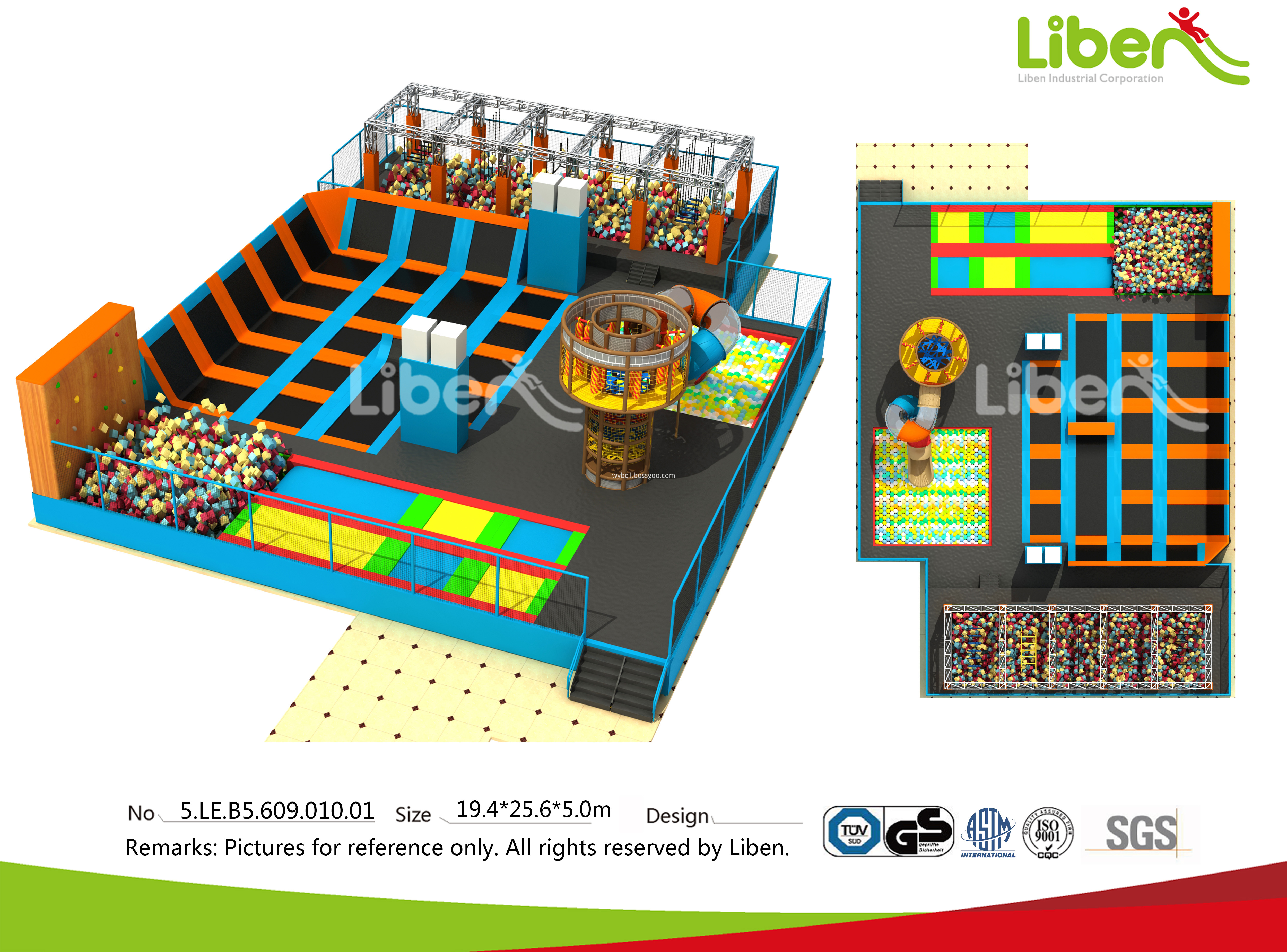 trampoline park with foam pit trampoline park with foam pit