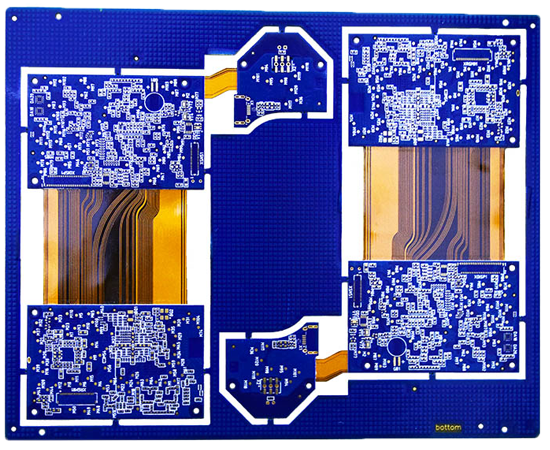 14-слойная заглушка с жесткой гибкой печатной платой 14 Layer Buried Blind Via Rigid Flexible PCB