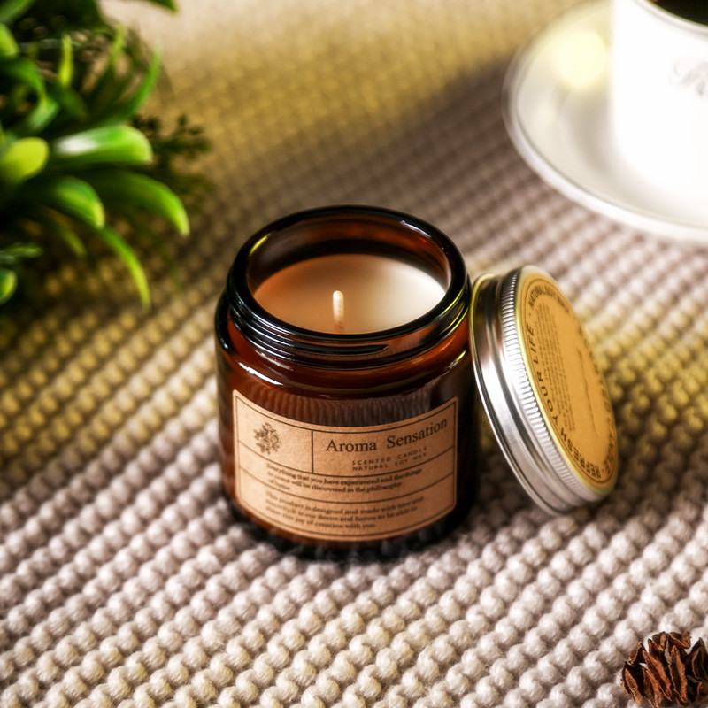 wholesale amber glass jar candle wholesale amber glass jar candle