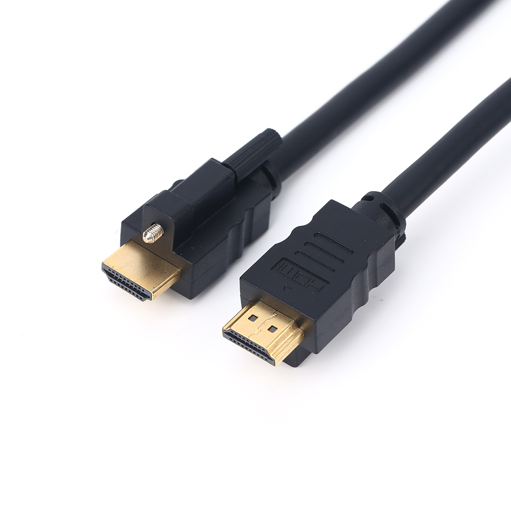 High Speed HDMI Cable with Ethernet and Locking Connector High Speed HDMI Cable with Ethernet and Locking Connector