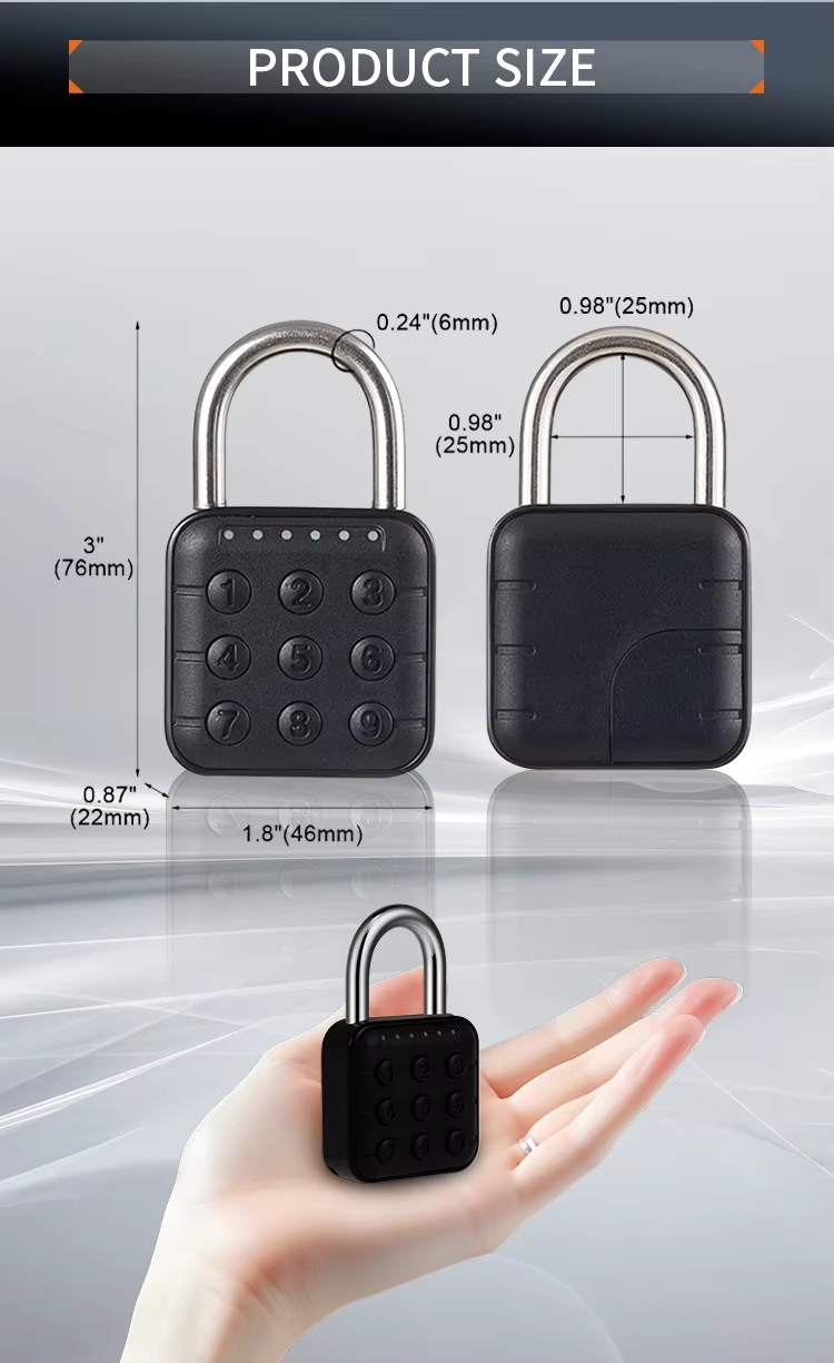 6 Battery-powered padlock 6 Battery-powered padlock