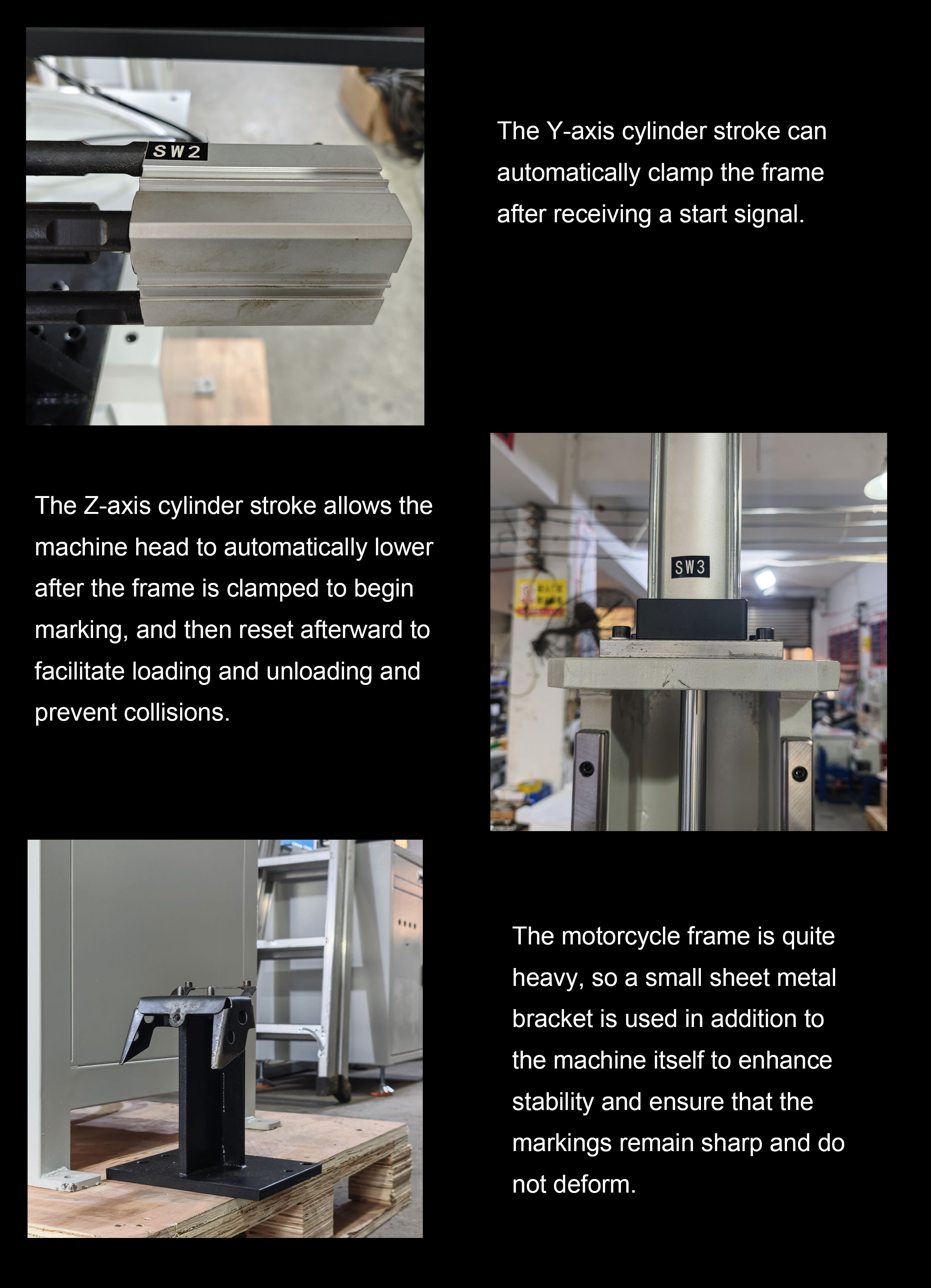 Motorcycle frame cylinder fixture marking machine Motorcycle frame cylinder fixture marking machine