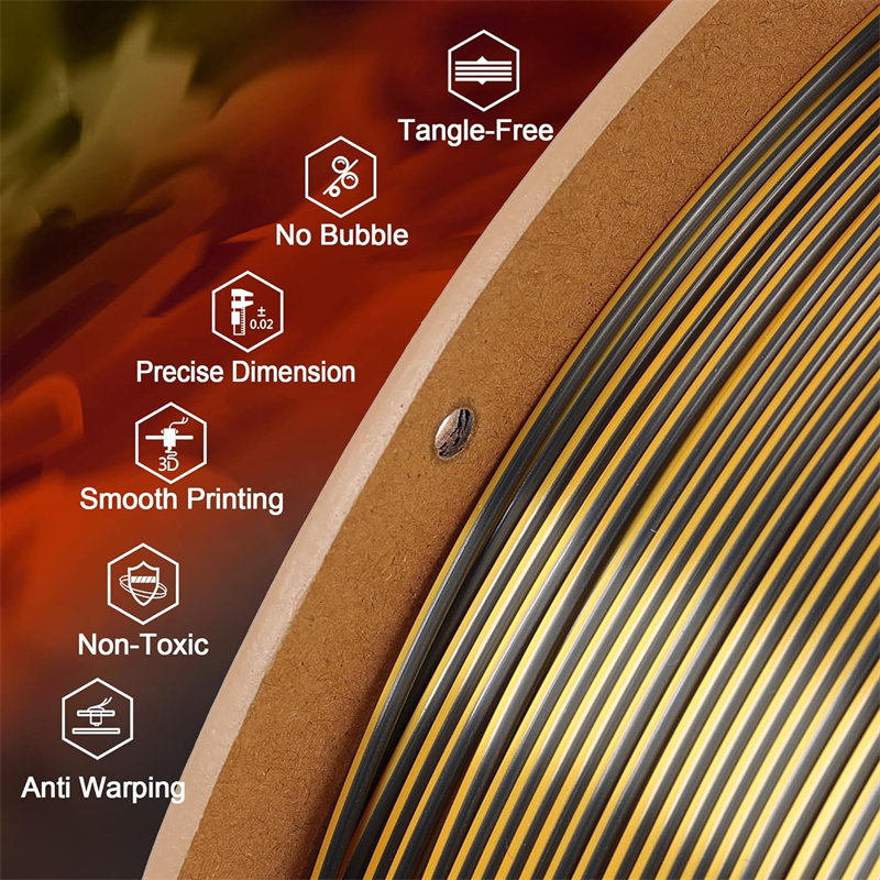 Tri Color Silk PLA Filament Tri Color Silk PLA Filament