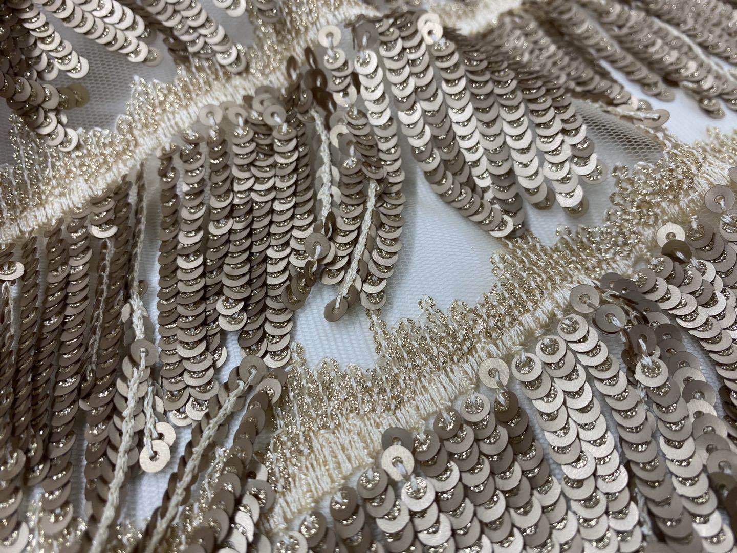 Glitter Sequin Embroidery Fabric
